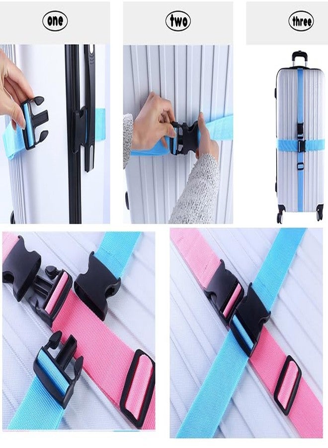 Dayish Luggage Strap for Suitcases, Straps Belts for Trolleys and All Kind of Luggages (1, Blue) - Image 2